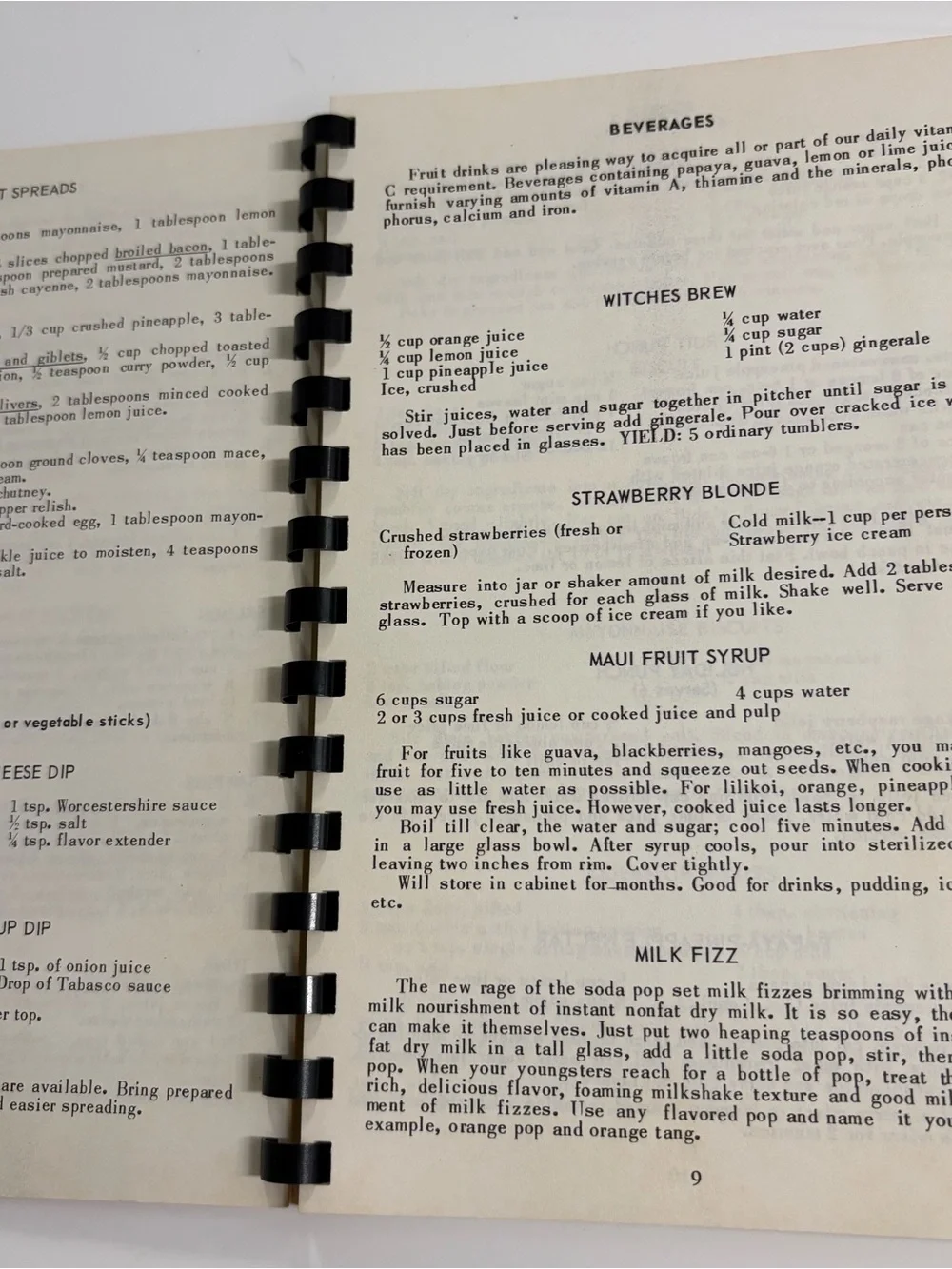 Vintage 60’s Island of Maui Hawaii Recipe Book 